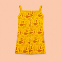 Ocean Life Front Button Cotton Frock