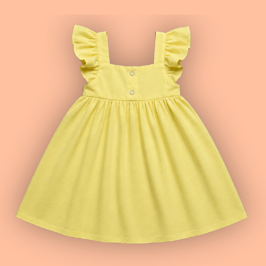 Cotton frock with embroidery
