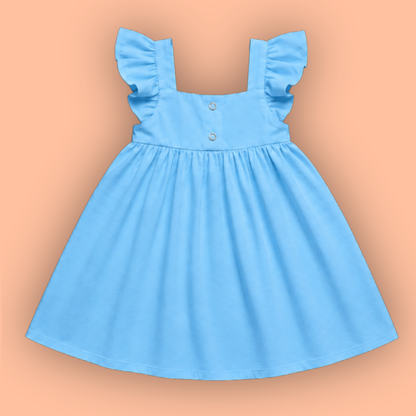 Cotton frock with embroidery