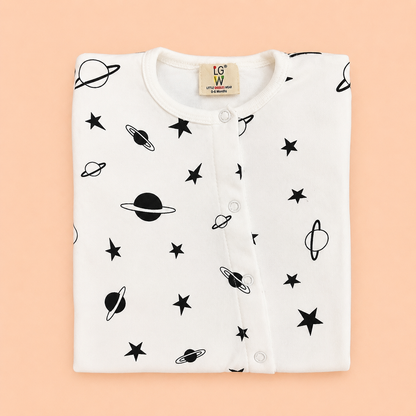 Little Astronaut Full-Body Play & Sleep Romper