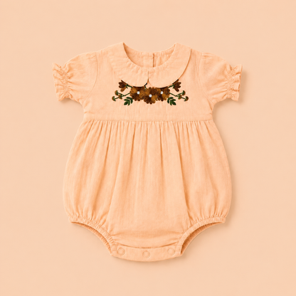 Cotton Onesies with Embroidery