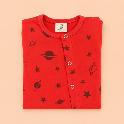 Little Astronaut Full-Body Play & Sleep Romper