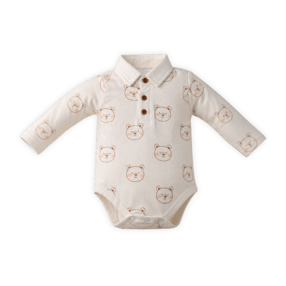 Teddy Face Collar Onesies